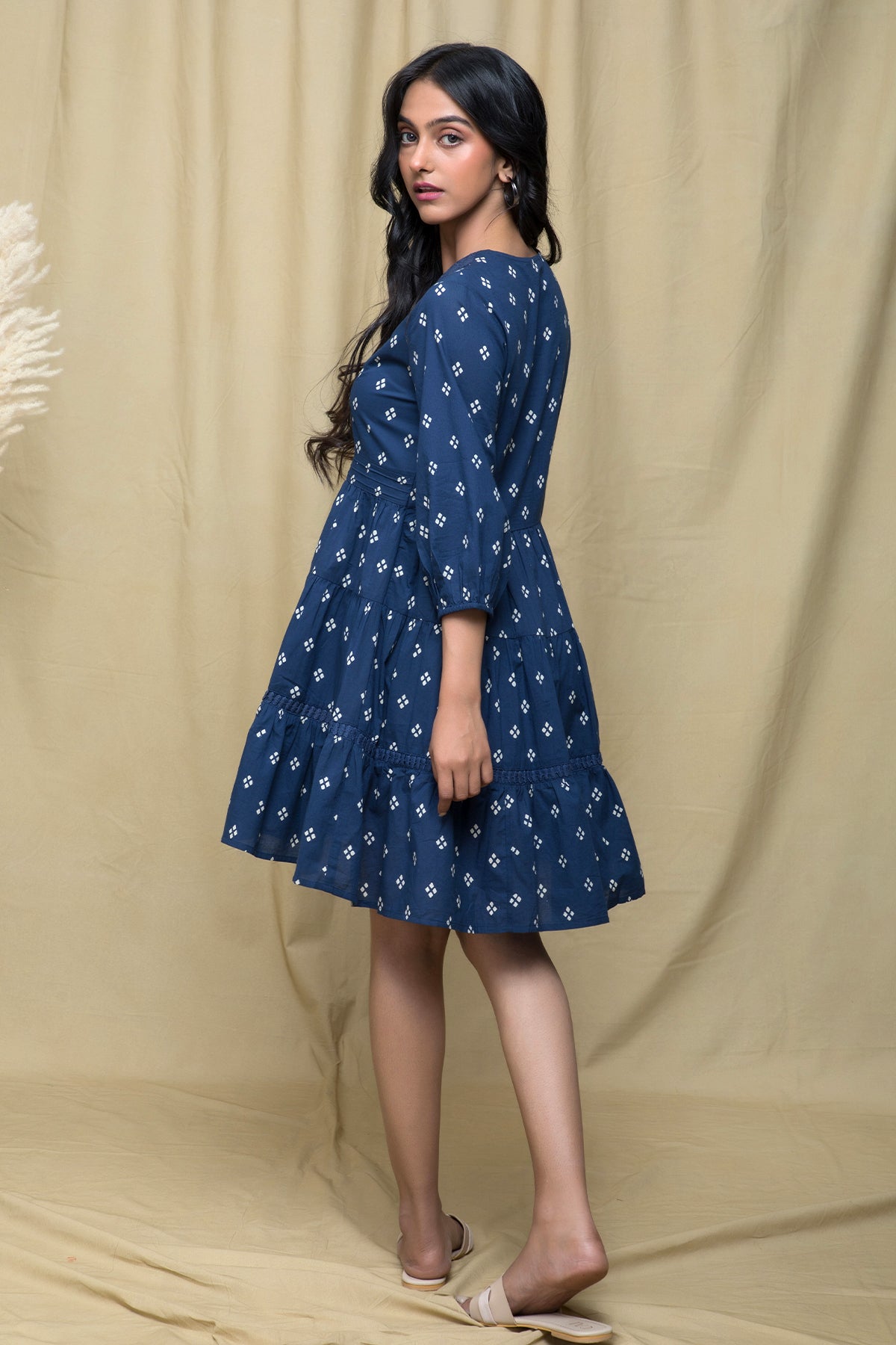 Indigo Tier Dress