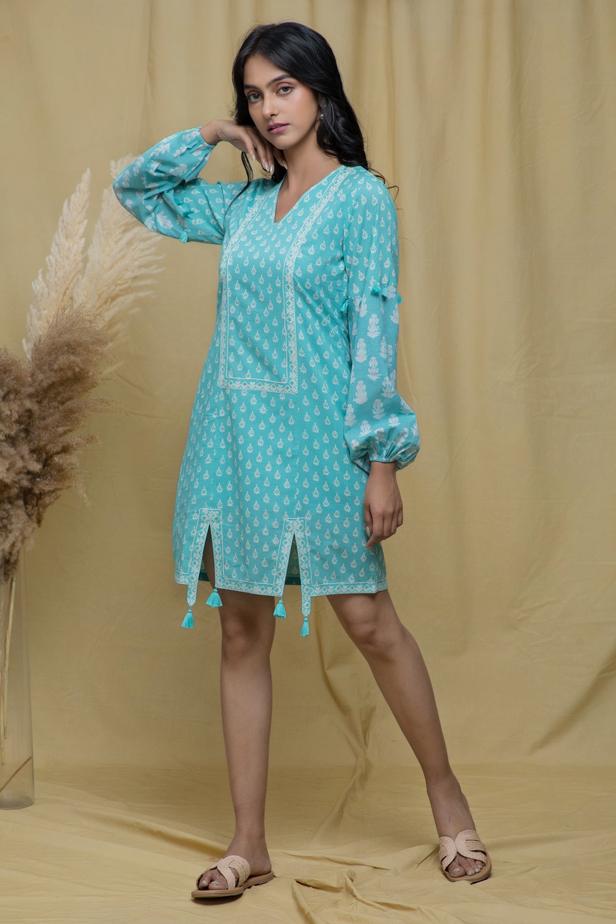 Powder blue 2024 summer dress