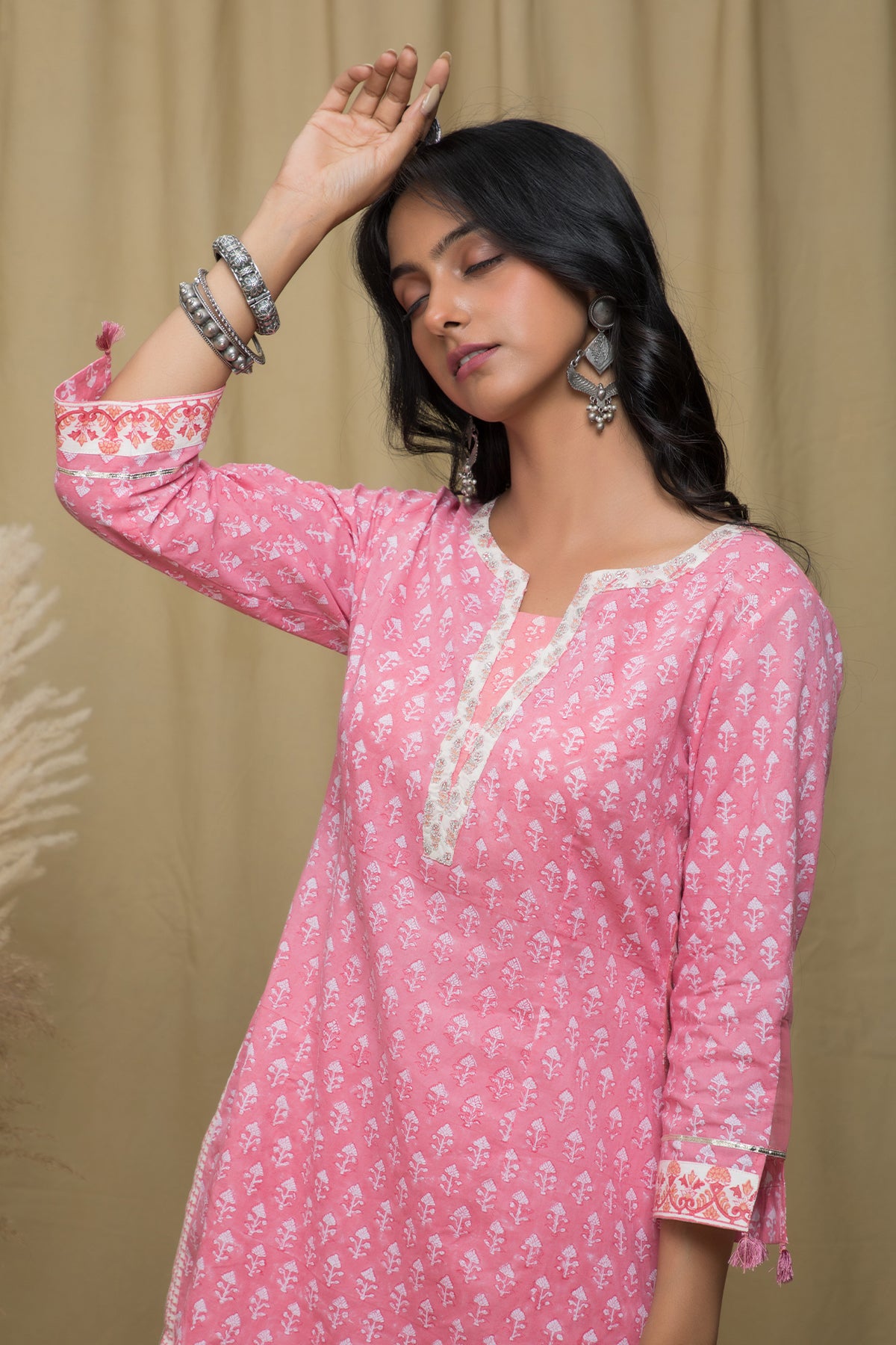 Gul Pink Sharara Suit Set