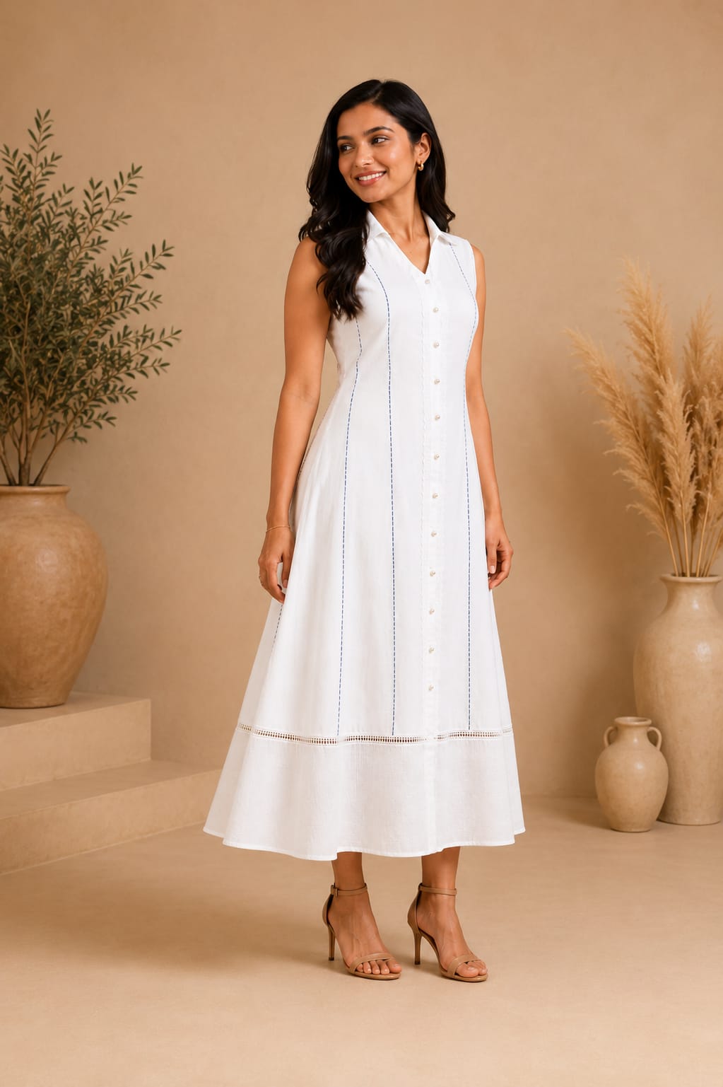 White Kota Lace dress