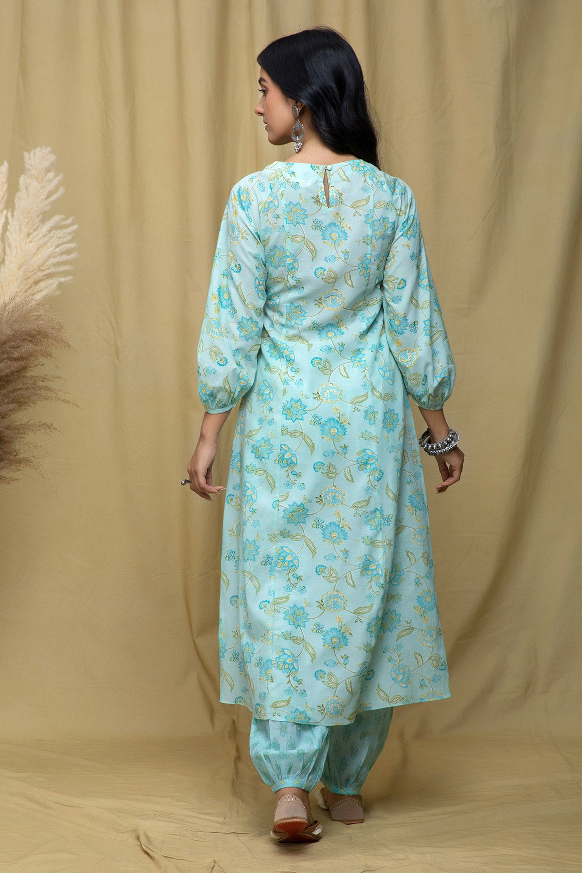 Sia Mint Blue A Line Suit Set