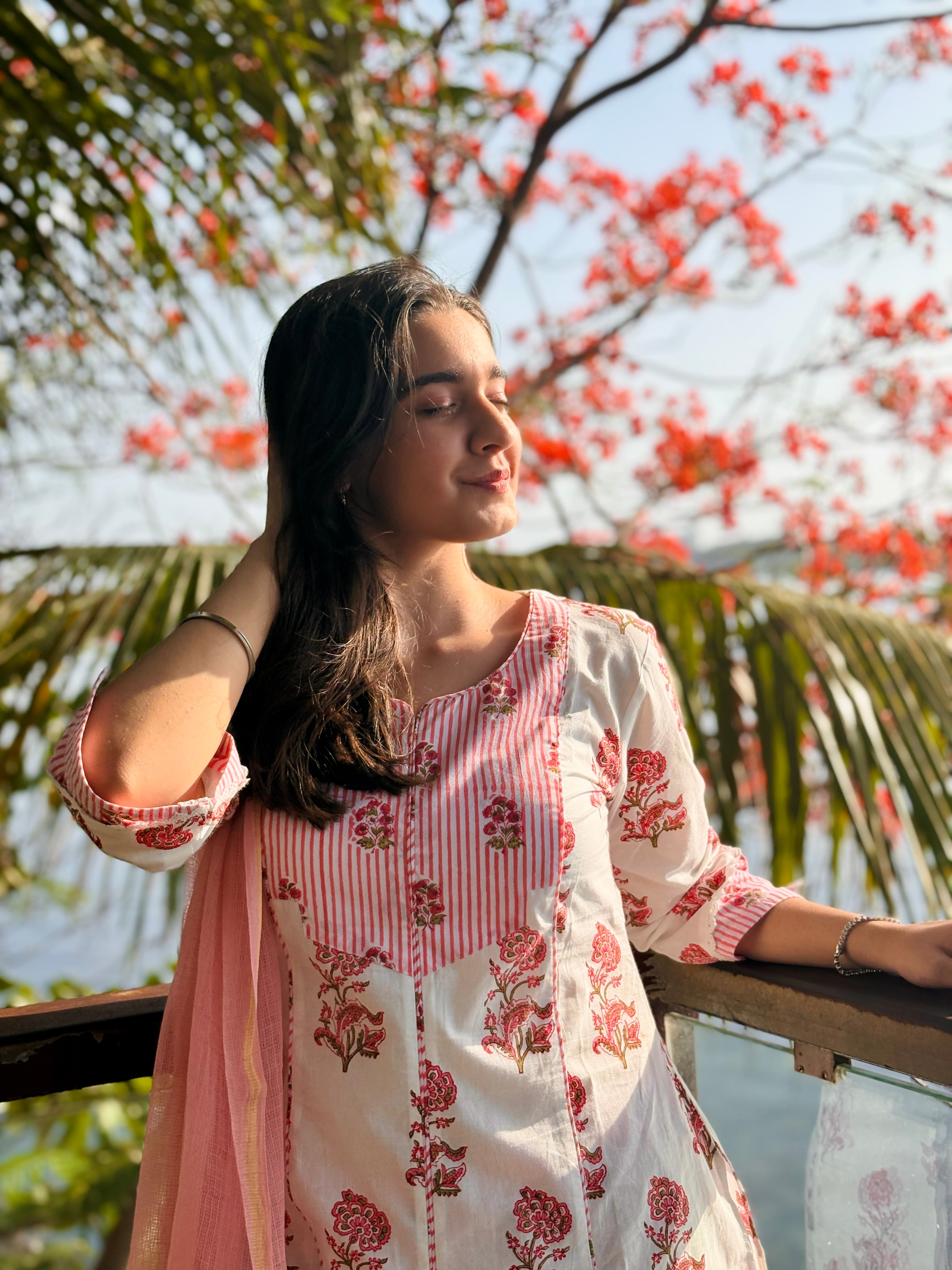Pink Stripe Farshi Set