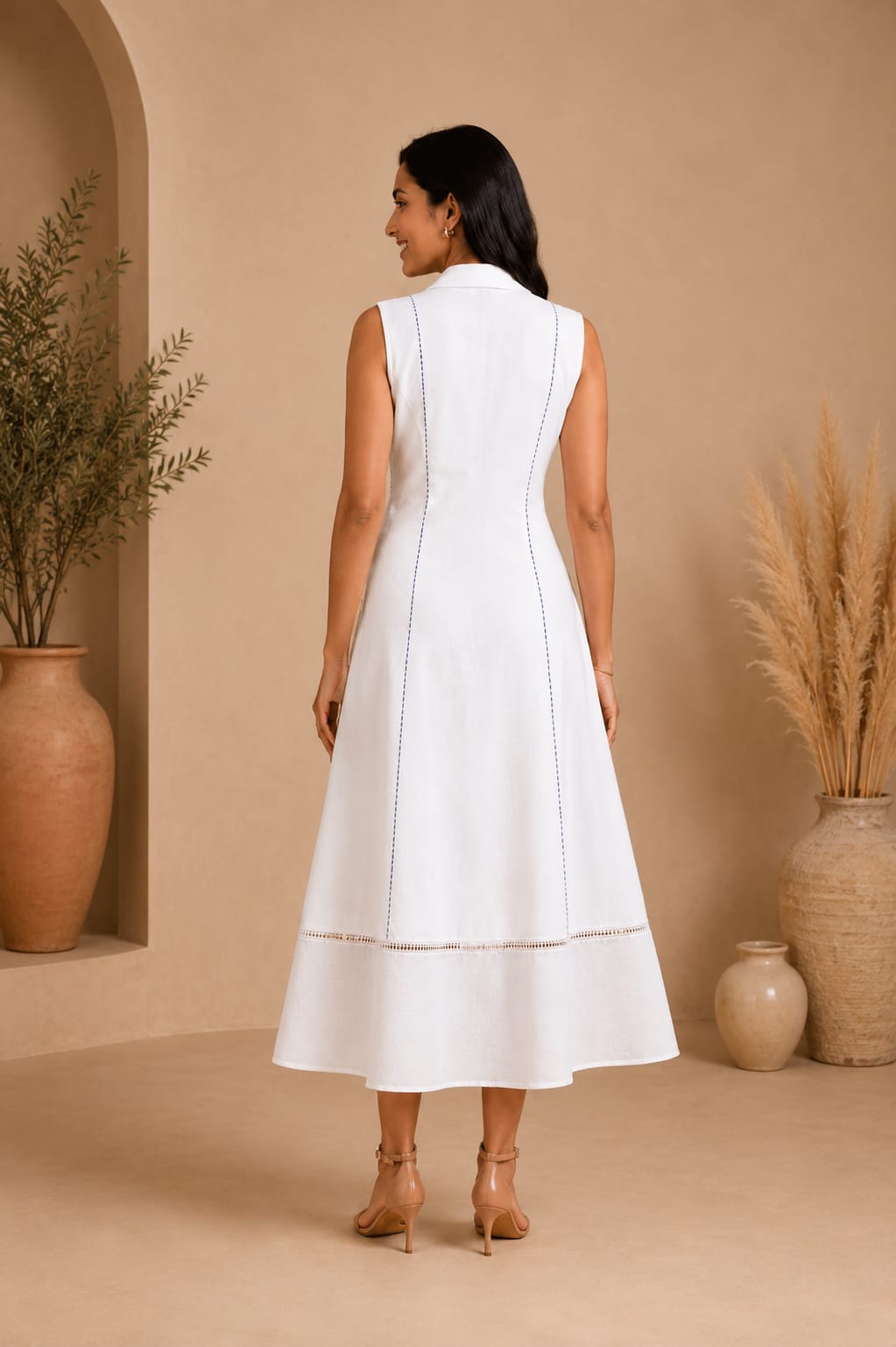 White Kota Lace dress