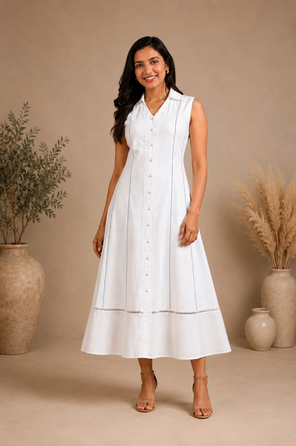 White Kota Lace dress