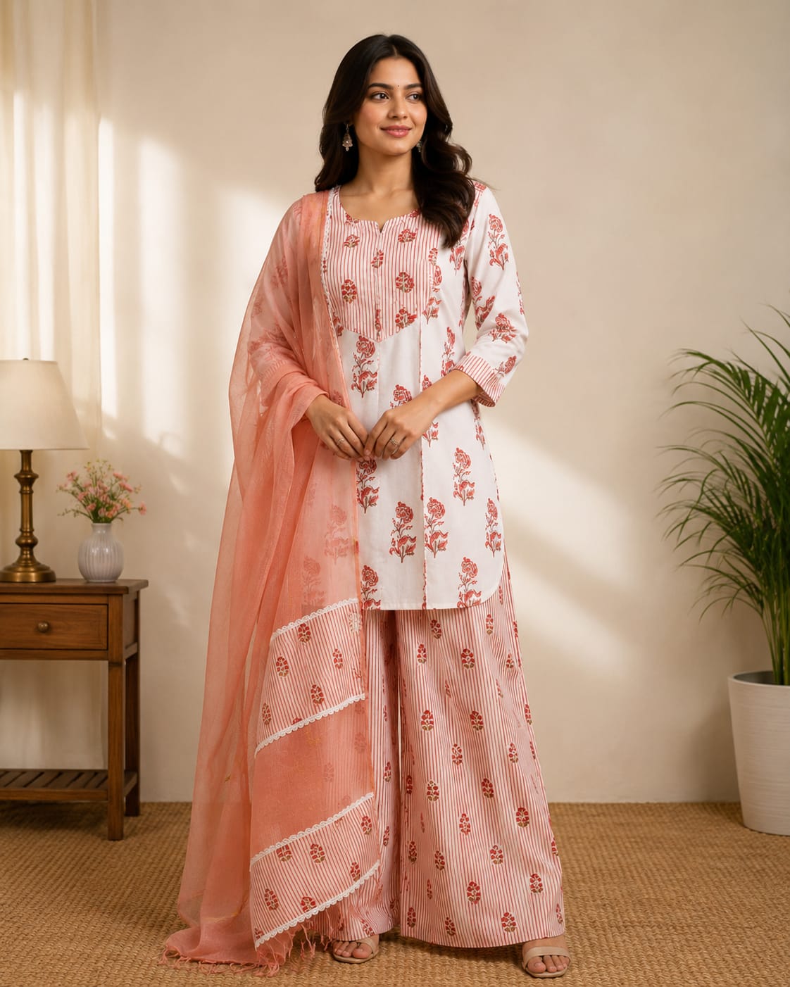 Pink Stripe Farshi Set