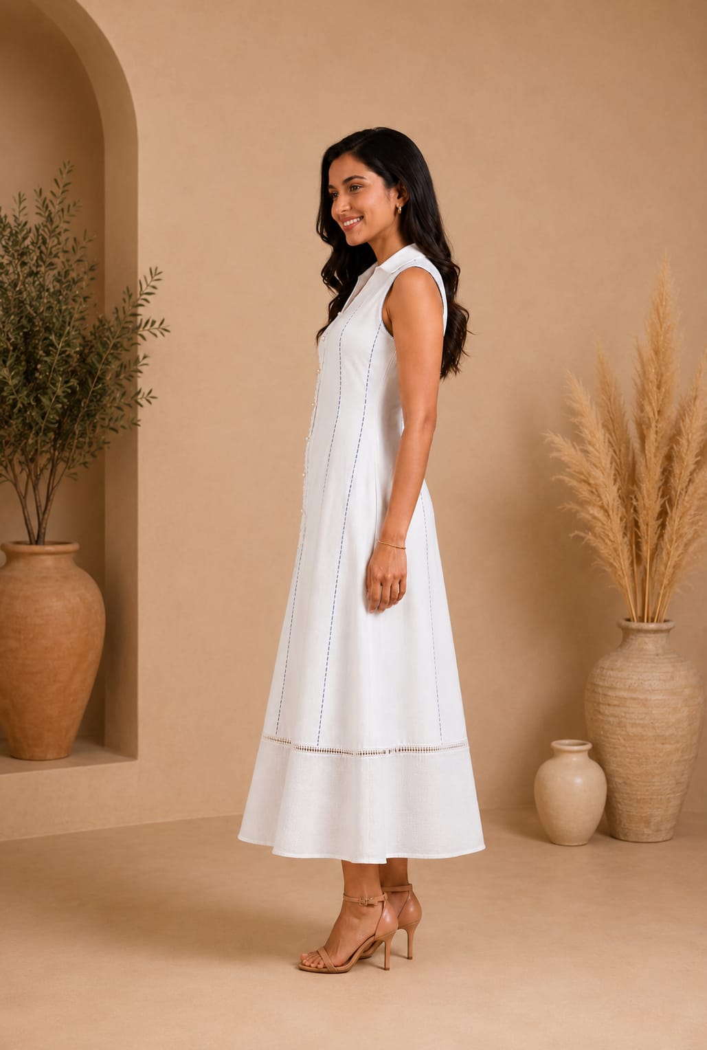 White Kota Lace dress